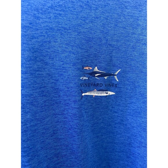 Vineyard Vines Men’s Long Sleeve Harbor Performance Graphic Tee XL Blue - Picture 2 of 10